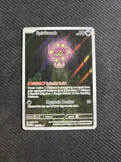 Pokemon TCG Spiritomb 148/132 Mega Evolution Illustration Rare Card NM Condition - Image 1