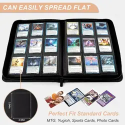 Card Binder for Trading Cards - 9 Pocket Zip MTG Binder with 432 Side Loading Po - Image 4