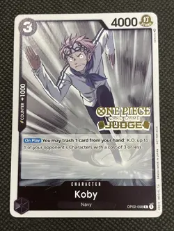 Paramount War Koby OP02-098 Foil JUDGE Stamp One Piece Card Game TCG ENGLISH NM - Image 1