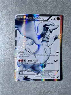 Reshiram 113/114 Black & White Full Art Ultra Rare Pokemon Card 2011 - Image 1