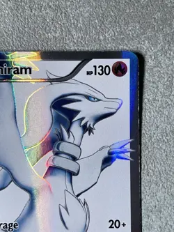 Reshiram 113/114 Black & White Full Art Ultra Rare Pokemon Card 2011 - Image 3