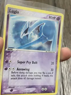 Pokemon TCG Lugia Promo Card 2/17 5 Rare Holo: MP/HP. SWIRL - Image 4