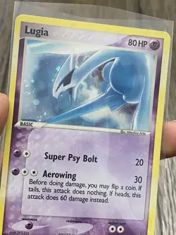 Pokemon TCG Lugia Promo Card 2/17 5 Rare Holo: MP/HP. SWIRL - Image 5