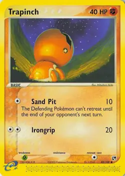 Pokemon Trapinch Sandstorm Common Card 82/100 Common - Image 3