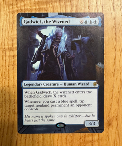 MTG Magic Altered Hand Painted Original Art Card -- Gadwick, the Wizened - Image 1