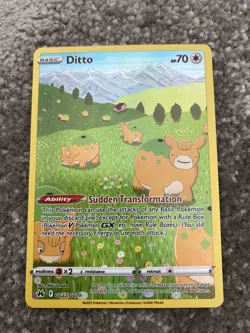 Pokemon TCG Ditto Crown Zenith Galarian Gallery Card GG22/GG70 NM Condition - Image 1