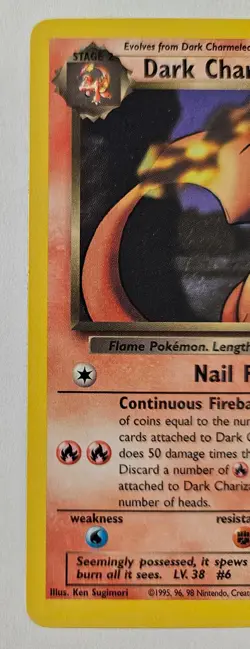 Pokemon Card - TCG Team Rocket Dark Charizard Regular Card #21/82 - Image 4