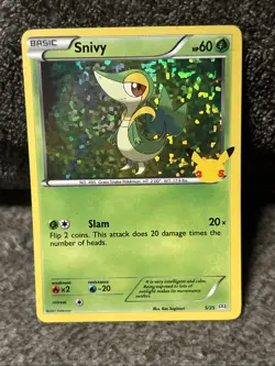 2021 Pokemon SNIVY HOLO CARD McDonalds Happy Meal Toy 🔥🔥 - Image 1