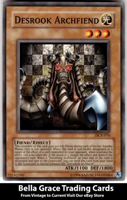 Desrook Archfiend #DCR-070 Dark Crisis Yugioh Common - Image 1