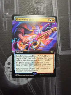 Resonating Lute Secrets of Strixhaven Extended Art Rare - Image 1