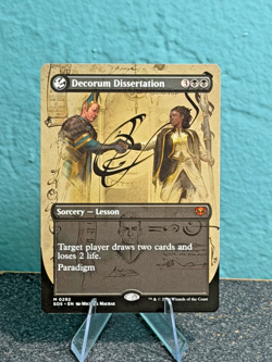 Decorum Dissertation (Borderless) 0292 - Secrets of Strixhaven SOS - NM/M MTG - Image 1