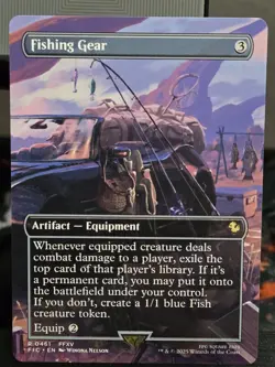 Magic MTG Final Fantasy Fishing Gear Rare NM Non Foil - Image 1