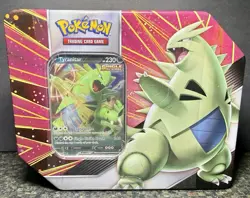Walmart Pokemon V Strikers Tin TYRANITAR Sealed Sword Shield- Evolving SkiesUU - Image 1