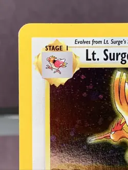 Pokemon TCG 1st Edition Lt. Surge's Fearow 7/132 Gym Heroes Holo Rare WOTC VTG - Image 2