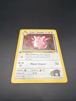 Erika's Clefable - 1st Edition Holo - 3/132 Gym Heroes - Pokemon TCG - 2000 - Image 5