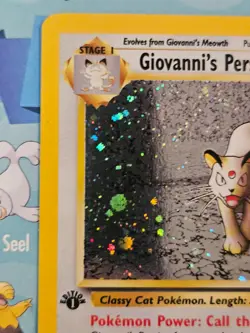 Pokemon TCG Giovanni's Persian 8/132 Gym Challenge 1st Edition Holo Card - Image 3