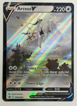 Pokemon Arceus V Sword & Shield Promo Full Art Holofoil SWSH204 - Image 1