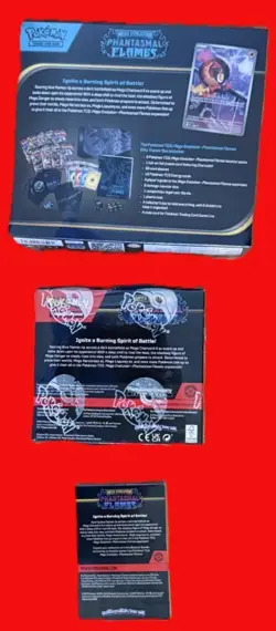 1 E Pokemon MEGA PHANTASMAL FLAMES 1 Booster box, 1 ETB & 1 Bundle PACKAGE DEAL - Image 2