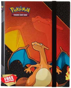 Ultra Pro Pokemon Charizard 9-Pocket PRO Binder Red Trading Cards - Image 1