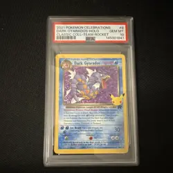 Pokemon Dark Gyarados 8/82 Celebrations Classic Collection Holo PSA 10 2021 - Image 1