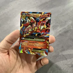 Pokemon M Blaziken EX Mega Evolution Promo Holo XY86 TCG Rare Vintage - Image 3