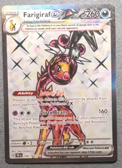 Pokemon English - Temporal Forces - Farigiraf ex 194/162 - NM - Image 1