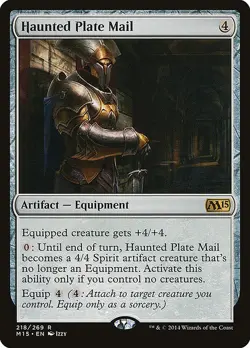 Haunted Plate Mail - Magic 2015 | MTG Card - Image 1