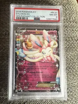 Pokemon TCG Sylveon EX RC21/RC32 Generations Ultra Rare Holo PSA 8 - Image 1