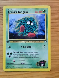 Pokemon TCG Erika's Tangela Gym Heroes 1st Edition 79/132 LP WOTC. - Image 1