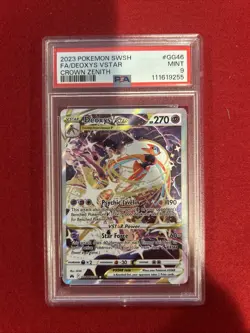 2023 Pokemon Crown Zenith #GG46 Deoxys VSTAR FA Full Art PSA 9 MINT - Image 1