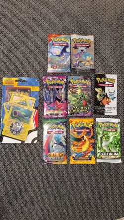 Vintage Pokemon TCG Pack Lot Of 9 XyFlashfire Charizard Platinum Arceus + Sealed - Image 1