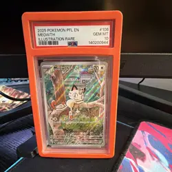 Pokemon Meowth 106/094 Me02: Phantasmal Flames Illustration Rare Holo PSA 10 - Image 1
