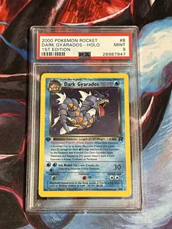 Pokemon Dark Gyarados Team Rocket 1st Edition Holo Rare #8 PSA 9 MINT - Image 1