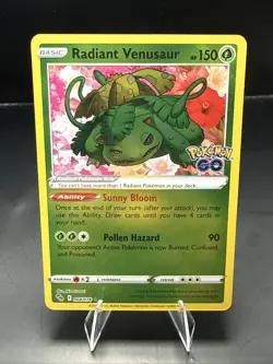 Pokemon GO Radiant Venusaur 004/078 Holo - Image 1