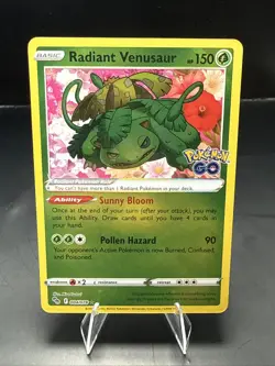 Pokemon GO Radiant Venusaur 004/078 Holo - Image 2