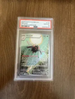 Pokemon 2025 Ninjask 137/132 Illustration Rare Mega Evolution GEM MINT PSA 10 - Image 1