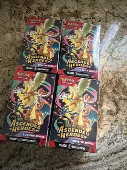 4 Pokemon TCG Ascended Heroes Booster Bundles [New Sealed] - Image 1