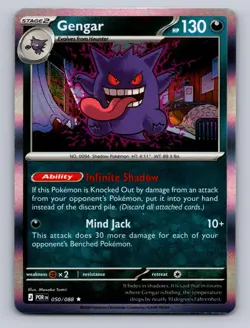 GENGAR 050/088 R PERFECT ORDER POKEMON HOLO NM - Image 1