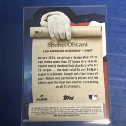 Shohei Ohtani - Making The Nice List 59 Stolen Bases - 2025 Topps Holiday #MNL-2 - Image 2