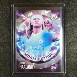 2023-24 Topps Manchester City ERLING HAALAND Mind Control Icy Foil #45 - Image 1
