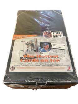 1991-92 Pro Set Series 1 Hockey Factory Sealed Wax Box 36 Packs SEALED English - Image 1