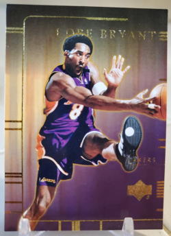 2000 Upper Deck National KOBE BRYANT Gold Foil Insert Card #KB9 LAKERS #8 Jersey - Image 1