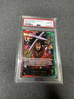 Rare 2025 One Piece EB02 Anime 25th EN Special #001 Kozuki Oden PSA 10 GEM MINT - Image 1