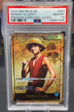 2024 One Piece #047 Monkey D Luffy Premium Collection Live Action Edition PSA 10 - Image 1