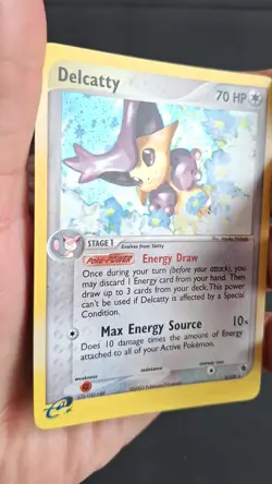 Pokemon TCG Delcatty EX Ruby Sapphire Holo Card 5/109 Scratch on Back - Image 2