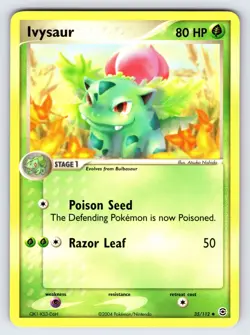 Ivysaur 35/112 2004 EX FireRed & LeafGreen Pokemon Card TCG Nintendo - VLP - Image 1