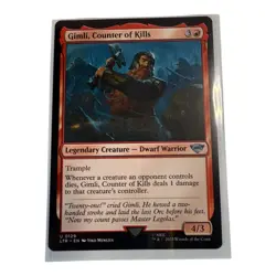 Magic: The Gathering Card Gimli Counter Of Kills Legendary Creature - Image 1