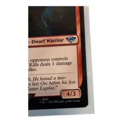 Magic: The Gathering Card Gimli Counter Of Kills Legendary Creature - Image 4