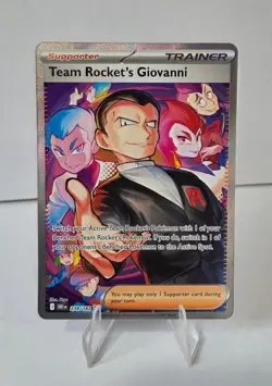 The Pokemon Company Team Rocket's Giovanni 238/182 Sv10 Full Art Holo Rare - Image 1