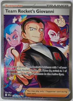 The Pokemon Company Team Rocket's Giovanni 238/182 Sv10 Full Art Holo Rare - Image 2